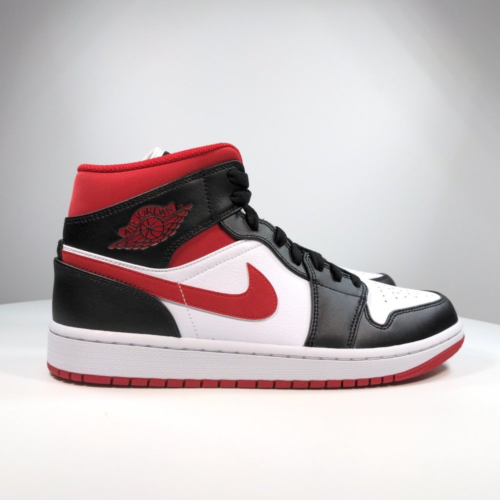 AIR JORDAN 1 MID 'METALLIC RED'  BRED